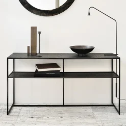 Ethnicraft Sidetables|Sidetable Pentagon Minerals, 150cm, kleur Whisky