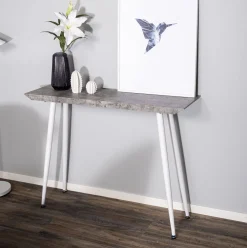Nohr Sidetables|Sidetable Willington Betonlook, 110cm Wit