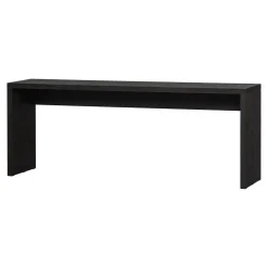 WOOOD Bureaus|Sidetables|Sidetable/Bureau Maan MDF, 200cm, kleur Donkerbruin