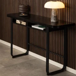 Bendt Sidetables|Rechte Eettafel|Sidetable/Eettafel Jaja 140 x 40/80cm, kleur Zwart