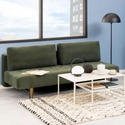 Bendt Slaapbank|Slaapbanken, Slaapstoelen & Vouwbedden|Slaapbank Lelie Groen