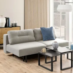 Bendt Slaapbank|Slaapbanken, Slaapstoelen & Vouwbedden|Slaapbank Lisbet 139 x 200cm Lichtgrijs