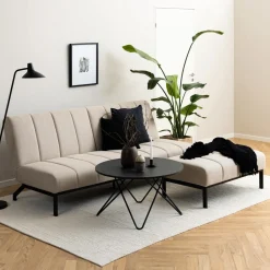 Bendt Slaapbank|Slaapbanken, Slaapstoelen & Vouwbedden|Slaapbank Meeka 120 x 198cm, kleur Beige