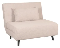 LABEL51 Slaapbank|Slaapbanken, Slaapstoelen & Vouwbedden|Slaapbank Single Bouclé, kleur Naturel