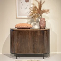 Livingfurn Dressoirs|Smal Dressoir Noor Mangohout, 115cm