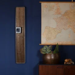 Dutchbone Zwarte Spiegels|Spiegel Blackbeam 120 x 20cm Zwart