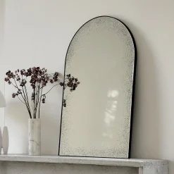 Ethnicraft Zwarte Spiegels|Spiegel Gate 92 x 60cm Transparant