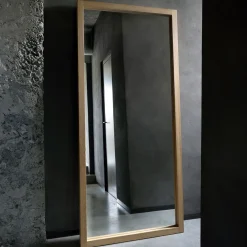 Ethnicraft Zwarte Spiegels|Spiegel Light Frame Eikenhout, 200 x 90cm