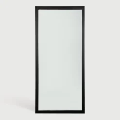 Ethnicraft Zwarte Spiegels|Spiegel Light Frame Eikenhout, 200 x 90cm