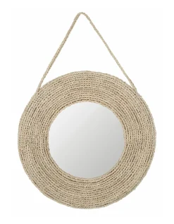 MUST Living Ronde Spiegels|Spiegel Riva Zeegras, 51cm Naturel