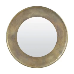 Light & Living Gouden Spiegels|Ronde Spiegels|Spiegel Sana Ø88cm, antiek brons