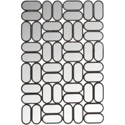 Richmond Interiors Zwarte Spiegels|Spiegel Sophia 120 x 80cm, kleur Chestnut