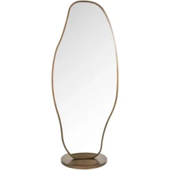 Richmond Interiors Gouden Spiegels|Organische Spiegels|Staande Spiegel Jalyce 192 x 80cm Brushed gold