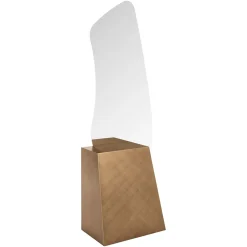 Richmond Interiors Gouden Spiegels|Organische Spiegels|Staande Spiegel Mayla 202 x 75cm Brushed gold