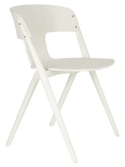 Zuiver Terrasstoelen|Stapelbare Tuinstoel Horizon kleur Off White