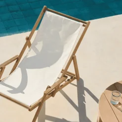 Kave Home Loungestoelen|Strandstoel Vilara Acaciahout