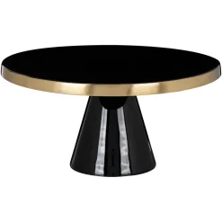 Richmond Interiors Keukengerei|Taartplateau Elena kleur /Goud Zwart