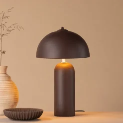 Nohr Tafellampen|Tafellamp Adra Spraystone Bruin