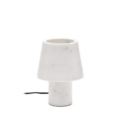 Kave Home Tafellampen|Tafellamp Alaro Marmer, 27cm hoog Wit