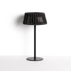 Kave Home Tafellampen Voor Buiten|Tafellampen|Tafellamp Aldet Op zonne-energie, Plat Geweven touw