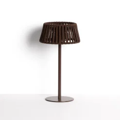 Kave Home Tafellampen Voor Buiten|Tafellampen|Tafellamp Aldet Op zonne-energie, Plat Geweven touw