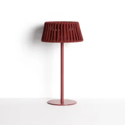 Kave Home Tafellampen Voor Buiten|Tafellampen|Tafellamp Aldet Op zonne-energie, Plat Geweven touw