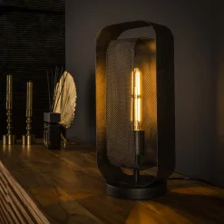 LifestyleFurn Tafellampen|Tafellamp Allyse, kleur Artic zwart