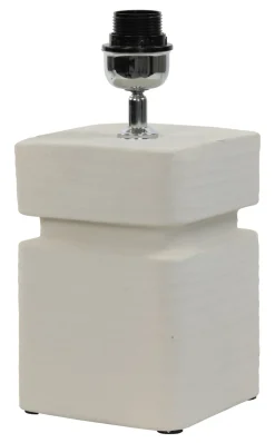 Light & Living Tafellampen|Tafellamp Amta Keramiek, 32cm (excl. kap) Cru00e8me