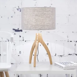 GOOD&MOJO Tafellampen|Tafellamp Annapurna Bamboe en Eco linnen