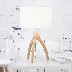 GOOD&MOJO Tafellampen|Tafellamp Annapurna Bamboe en Eco linnen