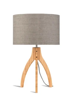 GOOD&MOJO Tafellampen|Tafellamp Annapurna Bamboe en Eco linnen