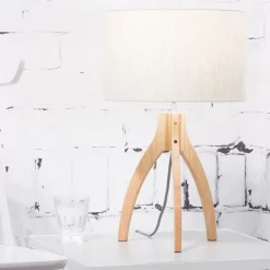 GOOD&MOJO Tafellampen|Tafellamp Annapurna Bamboe en Eco linnen