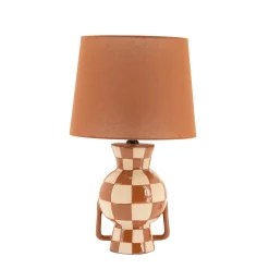 By-Boo Tafellampen|Tafellamp Blocsy Keramiek en linnen