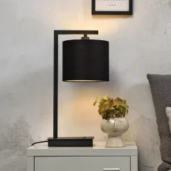 it's about RoMi Tafellampen|Tafellamp Boston 44cm, kleur Zwart