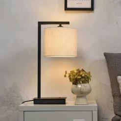 it's about RoMi Tafellampen|Tafellamp Boston 44cm, kleur Zwart