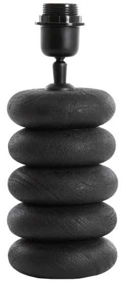 Light & Living Tafellampen|Tafellamp Budongo Mangohout, kleur Zwart