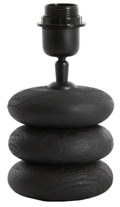 Light & Living Tafellampen|Tafellamp Budongo Mangohout, kleur Zwart