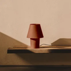 Kave Home Tafellampen|Tafellamp Canapost Terracotta look, 30cm hoog