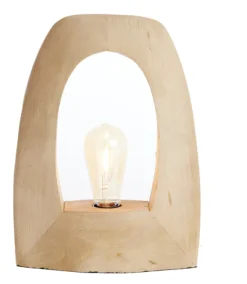 Light & Living Tafellampen|Tafellamp Carini Mangohout, 35cm