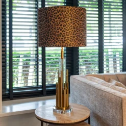 Richmond Interiors Tafellampen|Tafellamp Dex 58cm hoog, kleur (excl. kap) Brushed gold