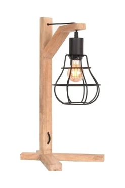 LABEL51 Tafellampen|Tafellamp Drop, Mangohout Zwart