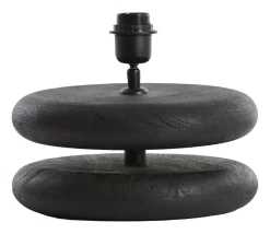 Light & Living Tafellampen|Tafellamp Eboli Mangohout Ø25cm (excl. kap)