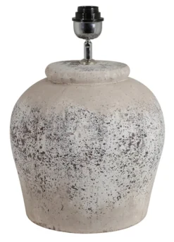 Light & Living Tafellampen|Tafellamp Etna Keramiek, 40cm, kleur (excl. kap) Antiek Grijs