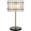 Richmond Interiors Tafellampen|Tafellamp Feline Glas en Antique Brass, 80cm
