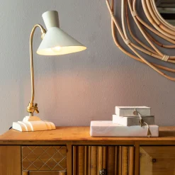 Dutchbone Tafellampen|Tafellamp Gaia kleur Ivory