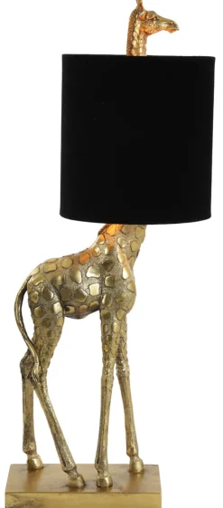 Light & Living Tafellampen|Tafellamp Giraffe 68cm Zwart