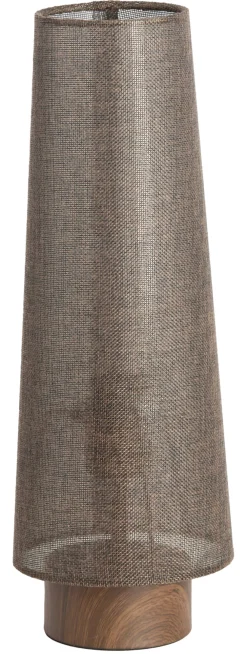 Light & Living Tafellampen|Tafellamp Howie Katoen, kleur Donkerbruin