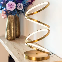 Richmond Interiors Tafellampen|Tafellamp Jaimin 53cm hoog, kleur Brushed gold