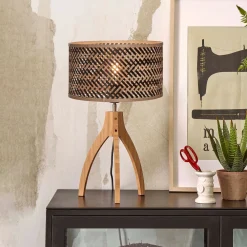 GOOD&MOJO Tafellampen|Tafellamp Java 3-poot, Bamboe