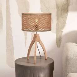 GOOD&MOJO Tafellampen|Tafellamp Java 3-poot, Bamboe